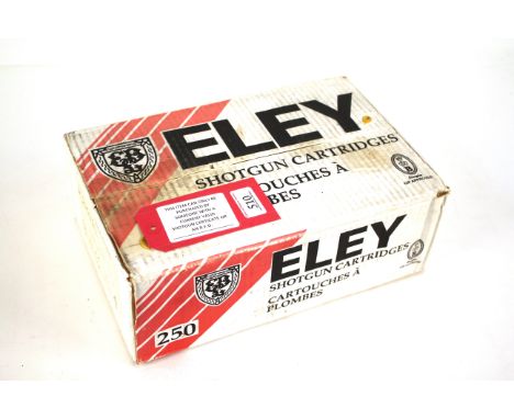 An unopened case (250) of Eley 16 bore Alphamax cartridges 2¾" 11/8oz No.4 and fibre wadsNB. This item can only be purchased 