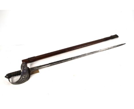 A GRV model 1897 Infantry Officers sword with scabbard by Wilkinson London