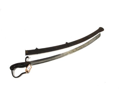 A Prussian model 1811 Bulcher Cavalry Troopers sword with scabbard. This example is a true "loft find" with a good clean blad