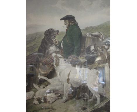 A pair of hunting prints, The English Gamekeeper and The Scotch Gamekeeper (2), 63 x 46cm  