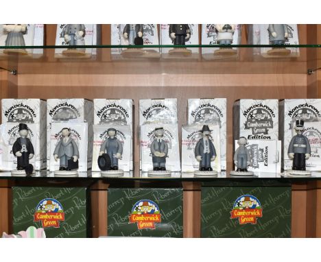 SEVEN BOXED ROBERT HARROP DESIGNS LTD 'CAMBERWICK GREEN' MONOCHROME EDITION FIGURES, limited editions, comprising Jonathan Be
