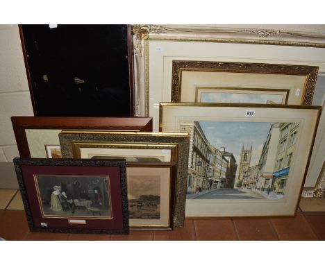 A SMALL QUANTITY OF PICTURES AND PRINTS, to include a William Russell Flint limited edition print form an edition of 850, tit
