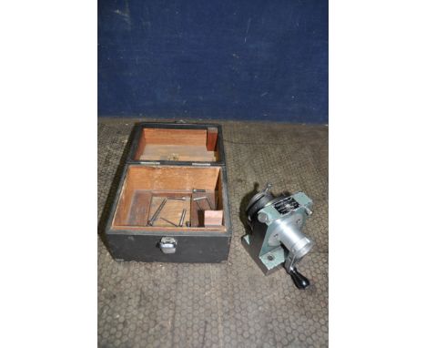 A KENWORTHY TOOLS Ltd. GRIND ALL No.1 LATHE GRINDING HEAD in box, Condition Report: welder repair to handle (stored in a sepa