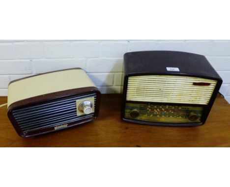 A vintage Pye radio and a magic air retro fan (2) 