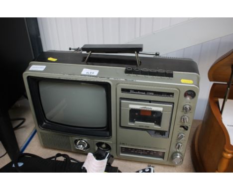 A vintage Binatone combi 3 in 1 tv/radio/cassette recorder