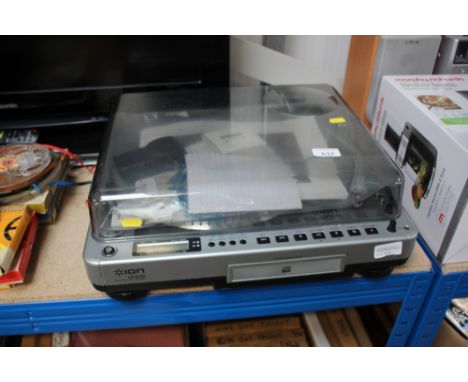 An Ion LP-CD USB turntable with CD recorder