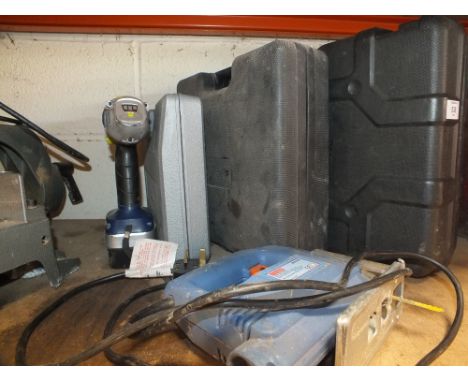 A QUANTITY OF POWER TOOLS TO INC CASED EXAMPLES