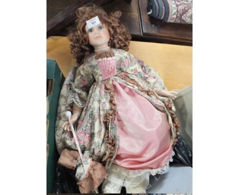 A LIMITED EDITION  CERAMIC FACED COLLECTORS DOLL