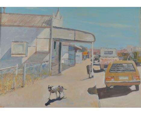 Neville Weston (British 20th-21st Century, 1936-2017), Street Scene, oil on canvas, signed bottom left, dated '08. Measuremen