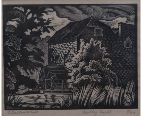 Ethelbert White (British 1891-1972), Netley Mill, wood engraving, 1920s, signed bottom left, titled and numbered 7/50 bottom 