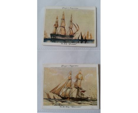 PLAYERS, large, complete (7), inc. Treasures of Britain, Old Naval Prints, Zoo Babies, Old Hunting Prints, British Naval Craf