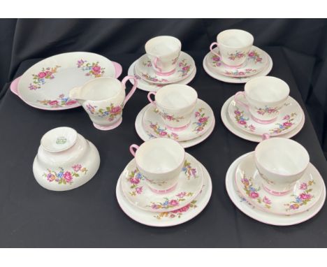 Part Shelley Floral Sprays 2304 tea service