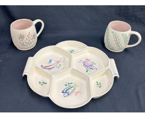 3 items of 1950s Poole studio pottery