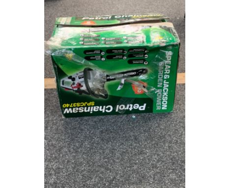 Spear and Jackson garden power petrol chainsaw 