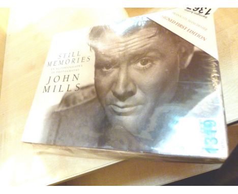 Signed first edition John Mills, Still Memories, unopened