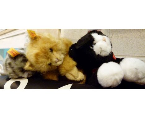 Steiff cats Kitty and 3 others 