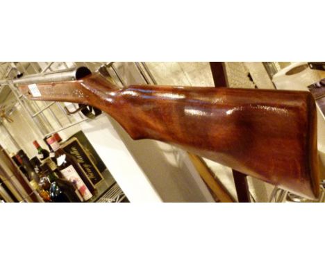 Vintage air rifle with wooden stock