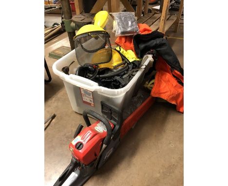 Mito X Pro petrol chainsaw CS50 and assorted safety gear