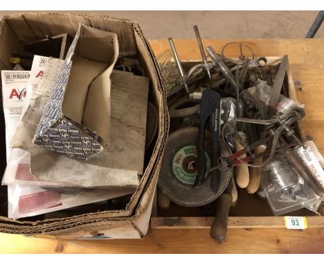 two boxes of various tools