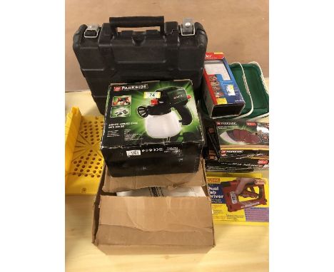 Collection of various tools to include JCB electric drill etc
