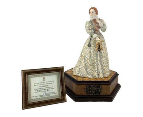 Royal Worcester limited edition figure Queen Elizabeth 1 from the Queens Regnant of England series modelled by Ronald Van Ruy