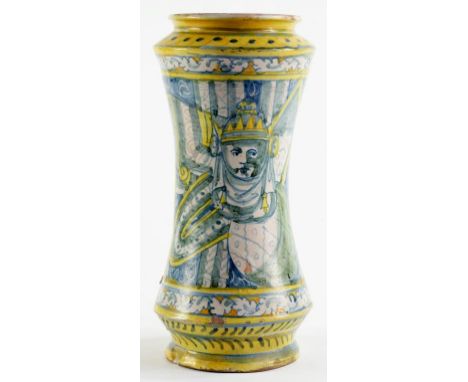 A SICILLIAN MAIOLICA ALBARELLO, PALERMO 30CM H