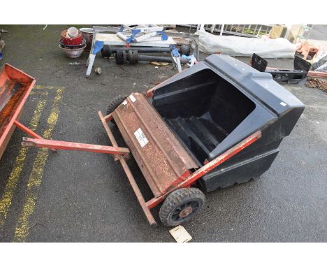 A TS98 garden tractor leaf collector from SCH Supplies Ltd
