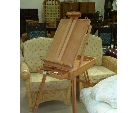 An artist's portable easel