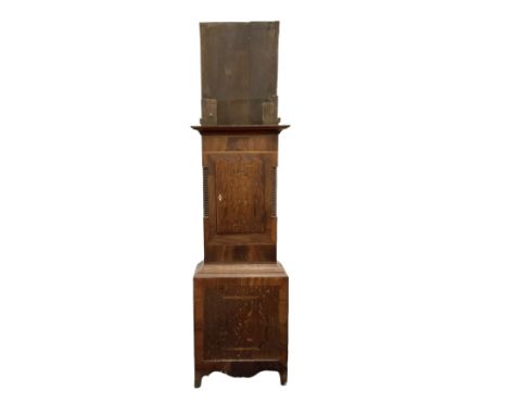 19th century longcase clock with a painted dial and German Black Forrest movement.
