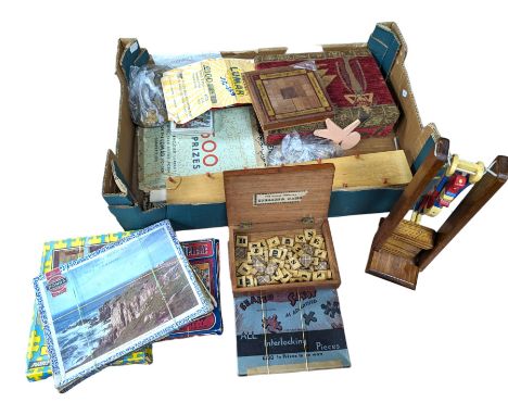 London Improved Spelling Game, together with vintage Telsen fairy lights, Lumar and Pondo jigsaws and similar