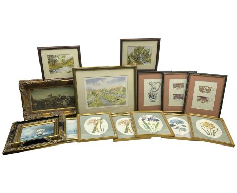 Alfred Saunders (British 1908-1986): 'Farndale' and 'Coverdale' North Yorkshire, pair watercolours signed, titled verso toget