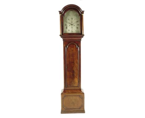  A George III mahogany longcase clock by John Paxton St. Neots, the eight day movement striking on a bell, the twelve inch ar