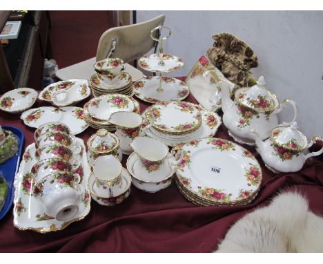 Royal Albert 'Old Country Roses' First Quality Table Ware, of approximately forty two pieces, including two tea pots plus two