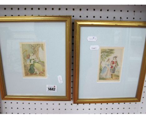 Le Blond Oval Print 'The Blackberry Gatherers' 13.5 x 16.5cm, 'Constancy', 'The Departure' plus one other (4)
