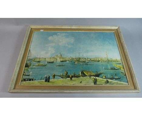 A Framed Print of Venice, 63cm Wide 