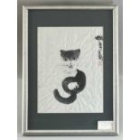 Wang, Jingxin (geboren 1953), China Asiatika Tusche Malerei, Katze