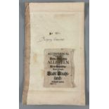 Accords-Puncte von 1715 Strahlsund Stralsund mit Karte Strahlsundt investi Pierre Husson