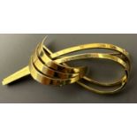 Gold 585 Brosche Teka Theodor Klotz, vintage, Gewicht ca. 6,2Gr.