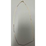 Gold 585 feine Halskette, Gewicht ca. 4Gr.