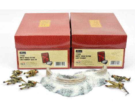 Britains - World War II Limited Edition Art Series, comprising: Set 17499 Dietz "Hold to the Last Round" &amp; Set 17500 - Di