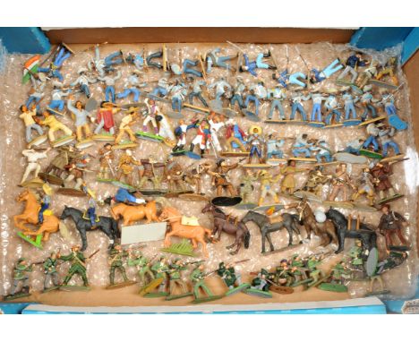 Britains, Herald, Marx &amp; Similar Makers [Mainly Plastic Issue] ACW/AWI/Alamo Ranges, comprising: A Quantity [400+ Pieces]
