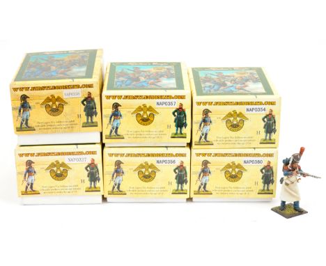 First Legion - Napoleon's Europe Series, comprising: Model No' NAP0327 - French 18th Line Infantry Fusilier in Greatcoat Knee
