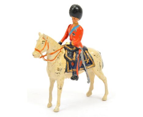Britains - Un-catalogued - Duke, 1937 Coronation Souvenir Edition, comprising: Mounted Duke [C in C Scots Guards], Movable Ar