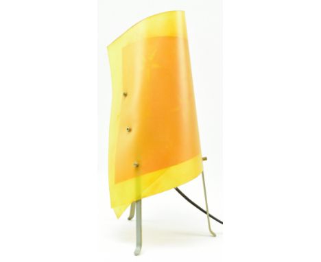 Habitat - Tepen model - a vintage 20th century desk / bedside children's rocket style lamp. The lamp featuring orange &amp; y
