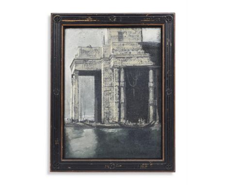 JAMES FERRIER PRYDE (BRITISH 1866-1941)  ARCHITECTURAL CAPRICCIO  Oil on canvas  41.5 x 31cm (16¼ x 12 in.)Provenance: Privat
