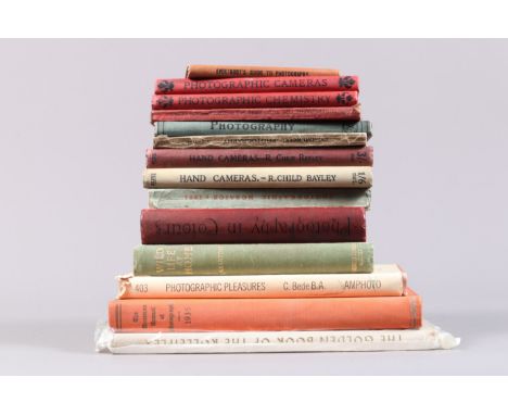 Early 20th Century Photographic Books, pre-1939 books including  A Handbook of Photography in Colours, 1900, Wilson's Photogr