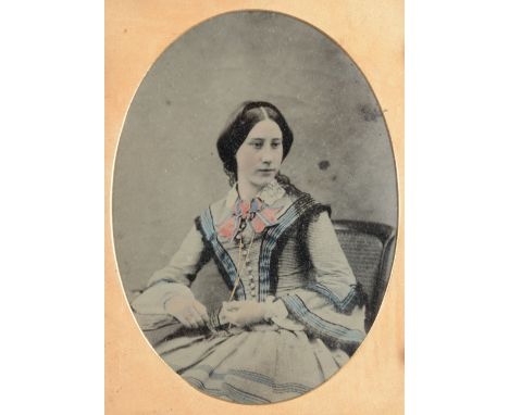 Cased Portrait Ambrotypes,  quarter-plate - one  in Littlefield, Parsons &amp; Co Union case (6), F-G, three case lids missin