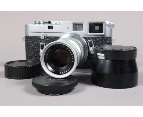 A Leica M4 Camera, serial no 1 188 299, 1968-69, shutter working, viewfinder clear, rangefinder functions, self timer working