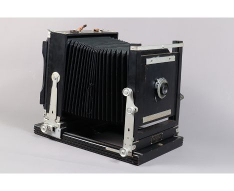 A Kodak 8½ x 6½in View Camera Model B  and Tripod, ebonised black body G, made in Great Britain, Kodak Ltd London WC2, whole 