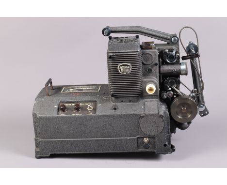 An Ampro Amprosound 16mm Cine Projector, model XANM, made in Chicago, circa 1940, 115V 750W A1/9 lamp, Victor projection lens